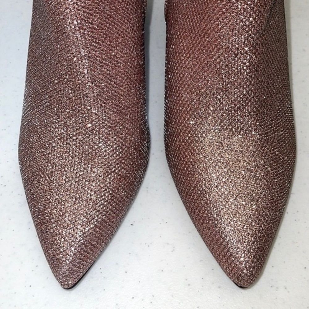Elegant Glitter Ankle Boots - Picture 7 of 9